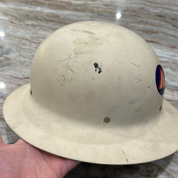US WWII Civil Defence Helmet Air Raid Warden - Picture 3 of 10